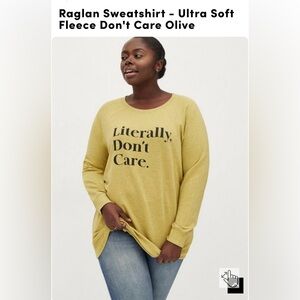 Torrid Sweatshirt, “Literally Don’t Care.”